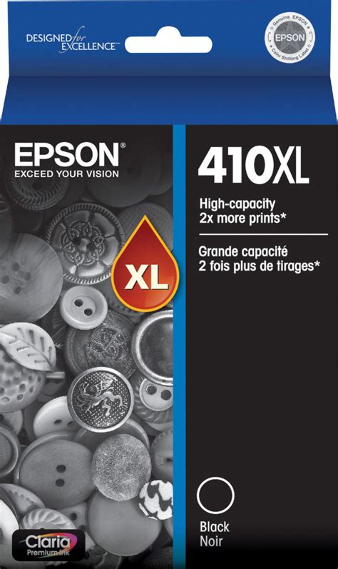 Epson 410XL High Yield Ink Cartridge Black T410XL020 S Best Buy