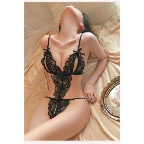 Jual Lingerie Master L Lingerie Sexy Jumpsuit Open Crotch V