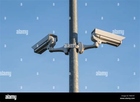 Cctv Security Camera On Pole Stock Photos And Cctv Security Camera On