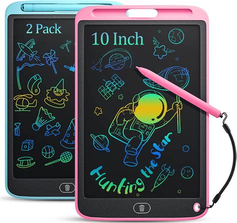 Tekfun Tablette D Criture Lcd Pouces Pour Enfants Adultes Tablette