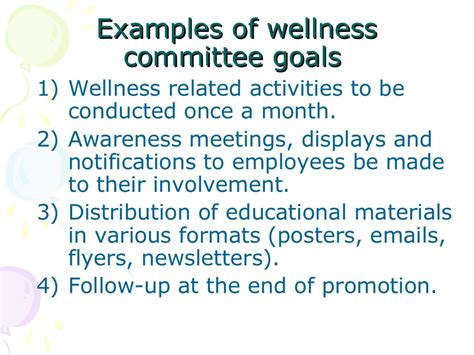 Comprehensive Wellness Program