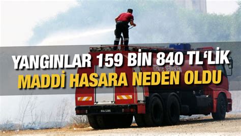 Son bir haftada 13 yangın 16 hususi servis olayı meydana geldi