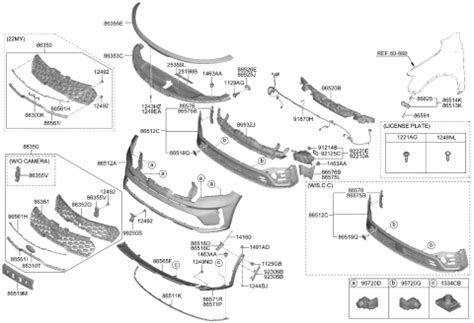 P Genuine Kia Cr Piece Bumper Gril