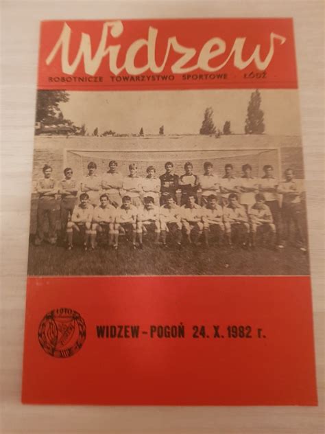 WIDZEW ŁÓDŹ POGOŃ SZCZECIN 24 10 1982 PROGRAM Opoczno Kup teraz