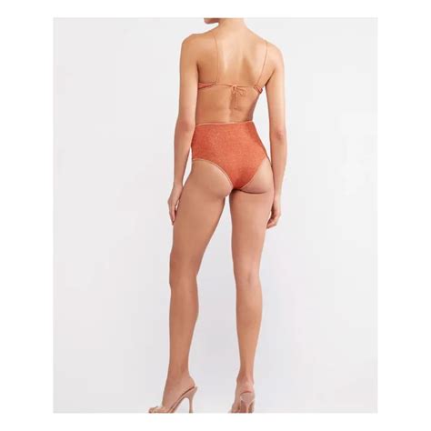 Oseree Lumière High Waisted Bikini Orange Smallable