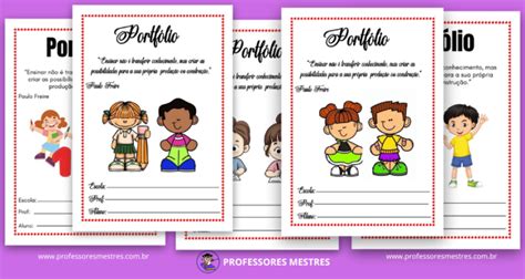 Capas De Portf Lio Educa O Infantil Imprima Gr Tis