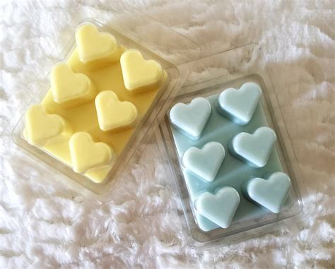 Heart Shaped Wax Melts Colored Heart Wax Melts Heart Shaped Etsy