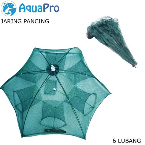 Jual Promosi Spesial4a4Zo Aquapro Payung Bubu Jaring 6 Lubang Jebakan