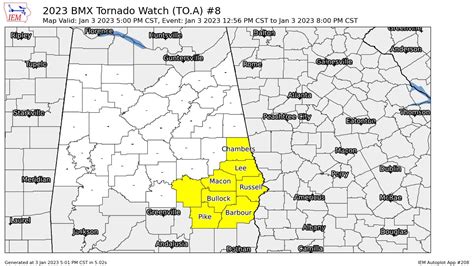 A Number Of Counties Removed From The Active Tornado Watch The Alabama Weather Blog