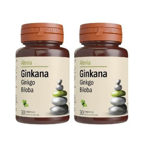 Ginkana Ginkgo Biloba 40 Mg 30 30 Comprimate Alevia Bebe Tei