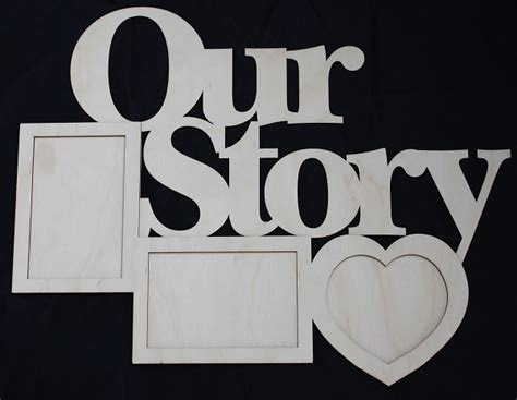 Clear Scraps DIY Word Frame- Our Story - 680063926969