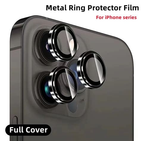 Lens Metal Ring Protector Glass For Iphone 11 12 13 Pro Max Camera Lens