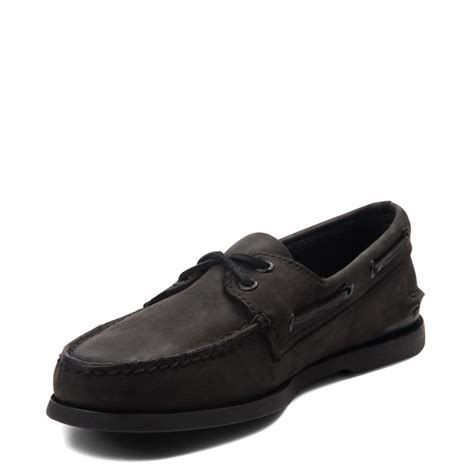 Mens Sperry Top Sider Authentic Original Boat Shoe Black Journeys