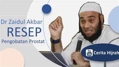 Dr Zaidul Akbar Resep Minuman Pengobatan Prostat Pada Pria Youtube