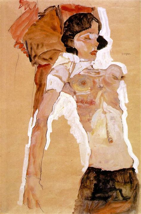 Female Nude 1910 By Egon Schiele Artchive