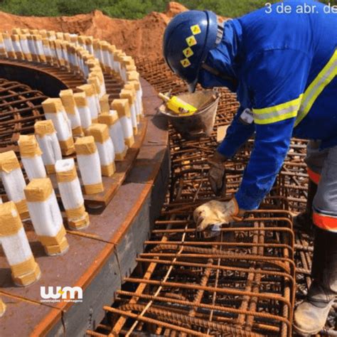 Aterramento Das Bases De Aerogeradores Wm Constru Es E Montagens