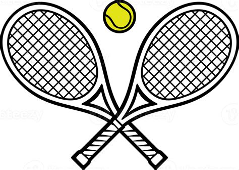 Tennis Rackets And Ball Png Illustration 8513793 PNG