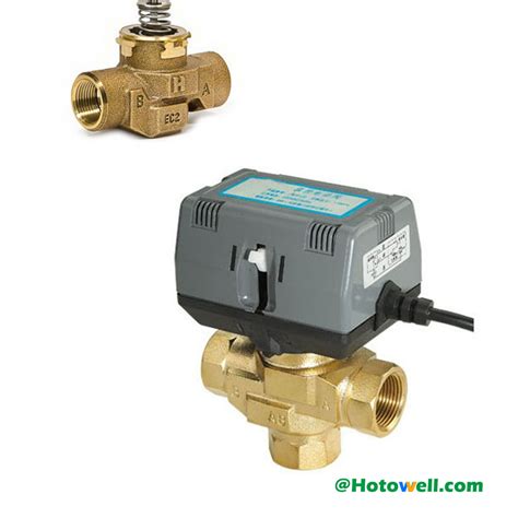 Wires Two Way Male Port Dn Motorized Zone Valve For Fan Coil Unit