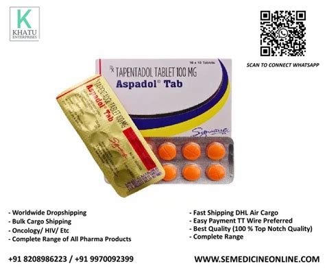 Aspadol Mg Tapentadol At Stripe Tapentadol Tablets In