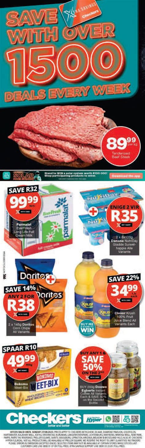 Checkers Northern Cape Xtra Savings 24 August 27 August 2023 M