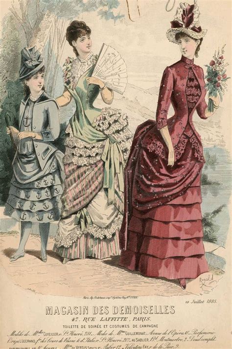 Magasin Des Demoiselles 1885 Victorian Fashion Women Historical