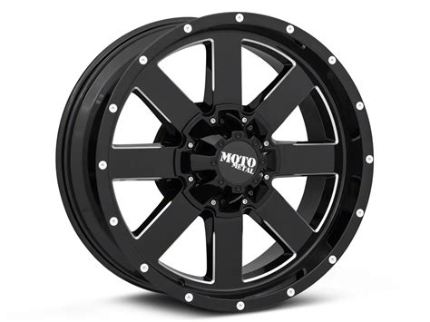 Moto Metal Titan XD MO962 Gloss Black Milled 6 Lug Wheel 20x9 0mm