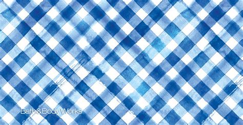 Watercolor Gingham Bath Body Works Video Call Background Bath And