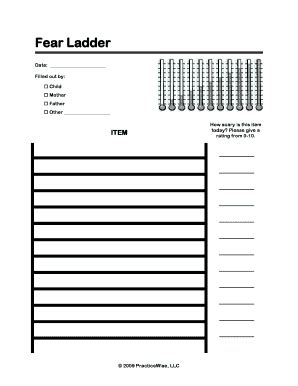 Fear Ladder Worksheet Complete With Ease AirSlate SignNow