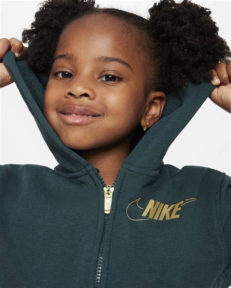 Conjunto De Dos Piezas De Sudadera Con Gorro Infantil Nike Shine Full