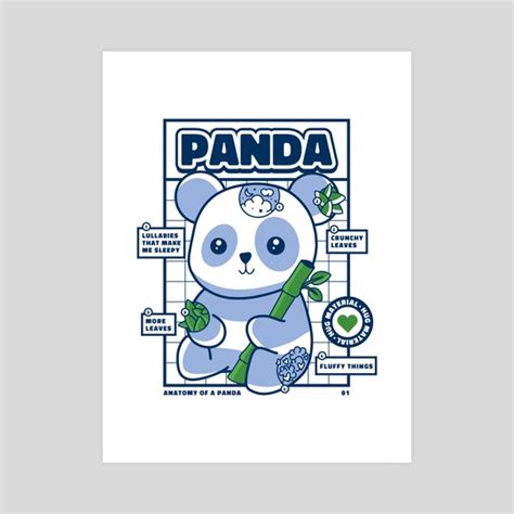 Panda Anatomy, an art print by Pretty Pixels - INPRNT