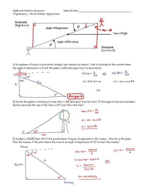 SOHCAHTOA: Using 2 Triangles to Solve Examples by Dawn Hayse worksheets ...