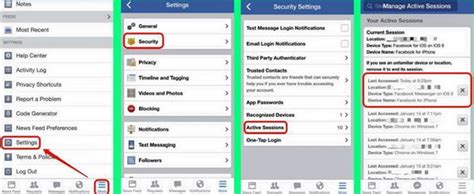 how to logout of facebook messenger app