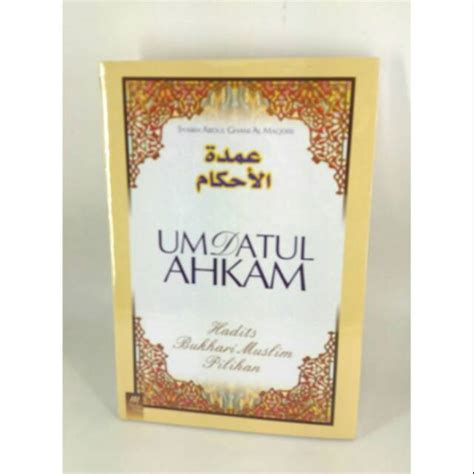 Jual Buku Umdatul Ahkam Hadits Bukhari Muslim Pilihan Media