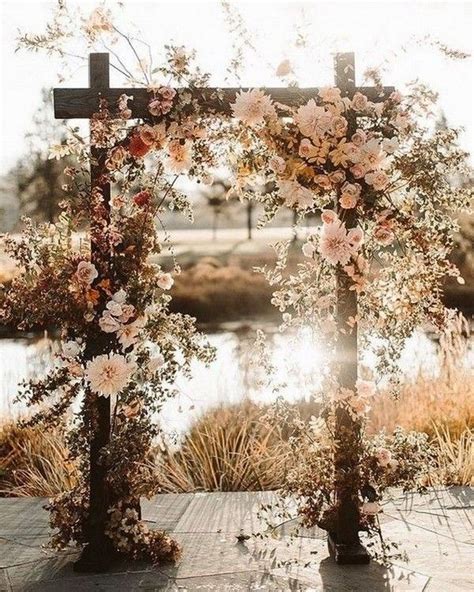 Rustic Outdoor Fall Wedding Arches And Backdrop 12 Roses And Rings Weddings Fashion