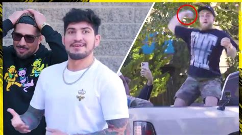 NEW FOOTAGE Jake Paul Pulls Up On Dillon Danis Brendan Schaub Food