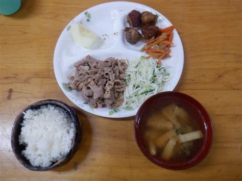 10月12日 夕食 山のふるさと合宿 かじかの里学園