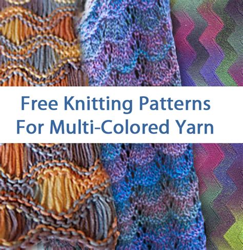 Multi Colored Yarn Free Knitting Patterns In The Loop Knitting