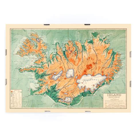 Politische Karte Islands Posters Und Rahmen Moryarty De