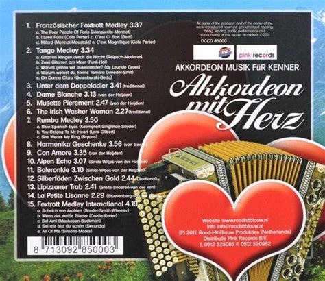 Various Artists Akkordeon Mit Herz CD Various Artists CD Album