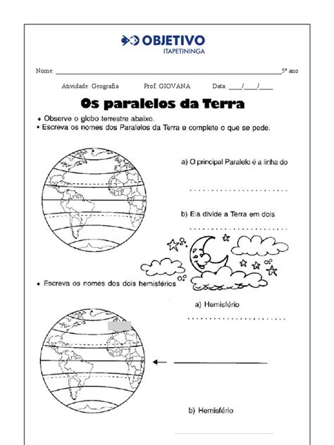 Geografia Paralelos E Meridianos Pdf