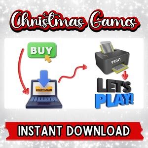 Printable Christmas Game Bundle, Family Reunion Games Friendsmas Games ...