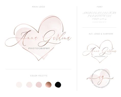 Beauty Logo Design Branding Package Premade Modern Logo - Etsy