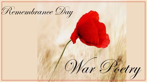 Remembrance Day War Poetry | Teaching Resources