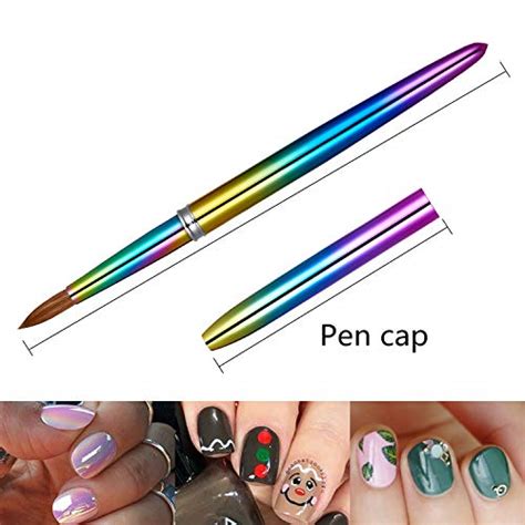 KEMEISI UV Rainbow 100 Kolinsky Sable Hair Brushes Acrylic Nail Brush