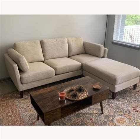World Market Sectional Couch - AptDeco