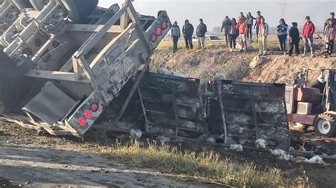 Se vuelca tráiler cargado con pollos y genera rapiña El Mañana de