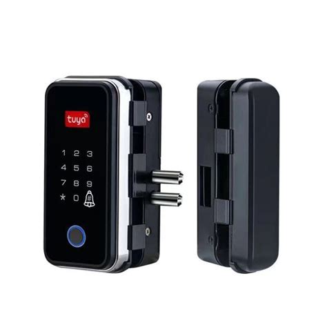 Tuya App Fingerprint Smart Lock Digital Lock For Double Open Glass Door