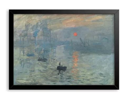 Quadro Grande Impress O Nascer Do Sol Monet A X Cm