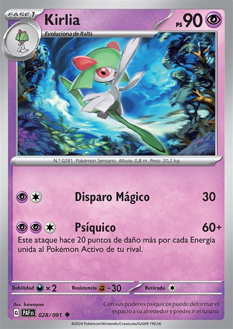 Kirlia 028 245 Destinos de Paldea Trading Card Game Pokémon