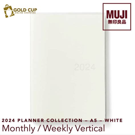 Muji Monthly Weekly Vertical Planner White A Size Lazada Ph